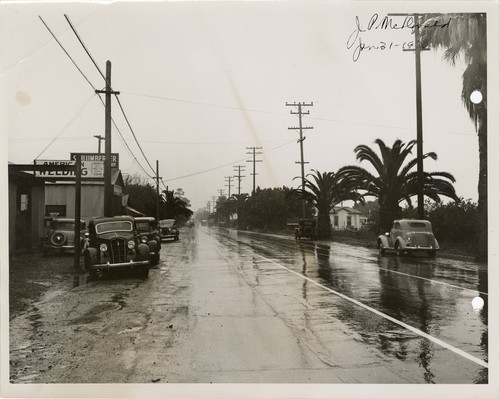 Ventura Avenue in the Rain