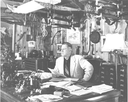 Erle Stanley Gardner at Desk