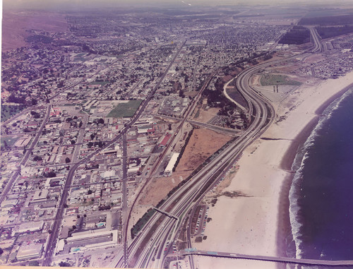 Aerial View of U.S. Route 101 in Downtown Ventura
