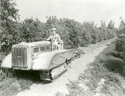 Roy Hurt on Caterpillar Diesel Tractor