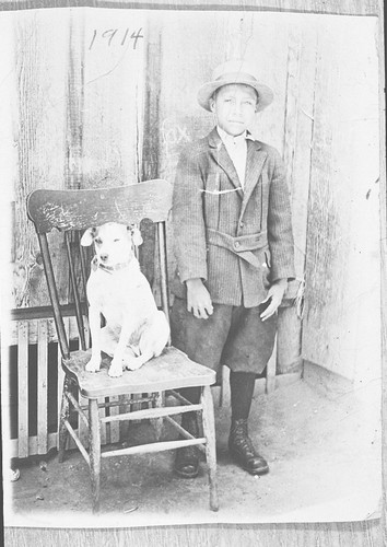 Arnulfo Sanchez as a Boy with Dog