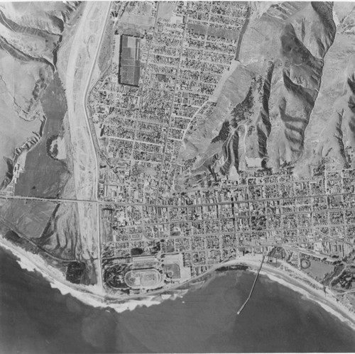Aerial View of Ventura, 1947