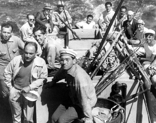 Group Photo of Men Fishing on the Starlite