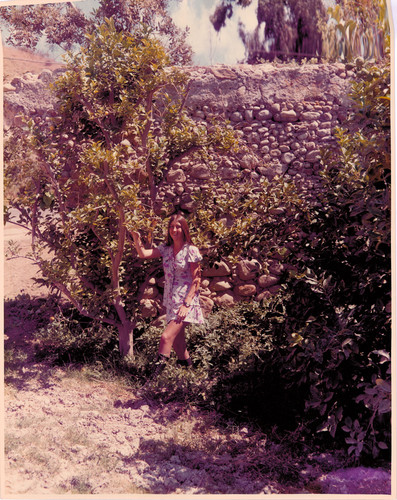 Young Woman at San Buenaventura Mission Aqueduct