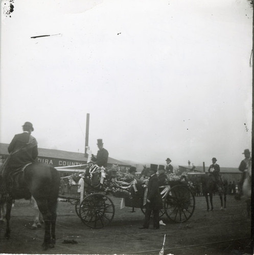 President McKinley Being Greeted by Senator Thomas Bard