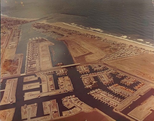 Aerial View of the Channel Islands Marina