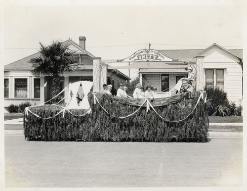 Parade along C Street, Oxnard Chamber of Commerce Float