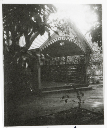 Grape Arbor and Side Entrance to Main House