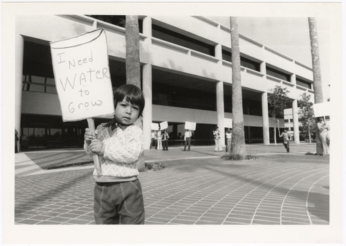 Eddie Gonzales at Rivcom Protest