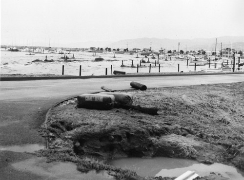 Ventura Harbor Flood Damage, 1969