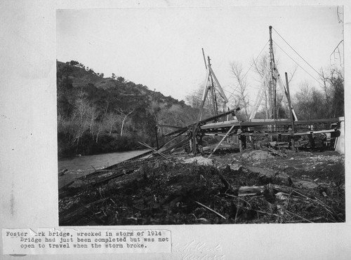 Foster Park Bridge Wreckage