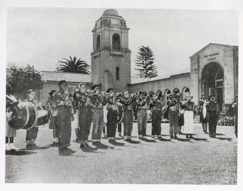 Children's Band at May Henning School, Ventura, 1949