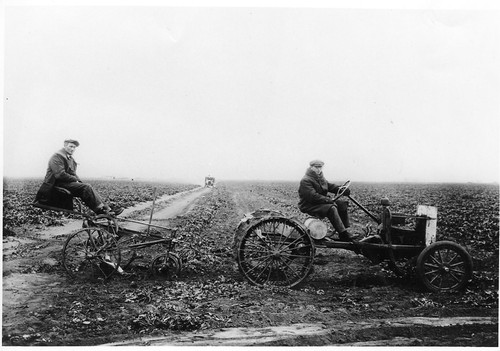 Model T Hooked up with Hay Mower