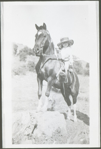 Katherine Louise Hoffman Astride a Horse