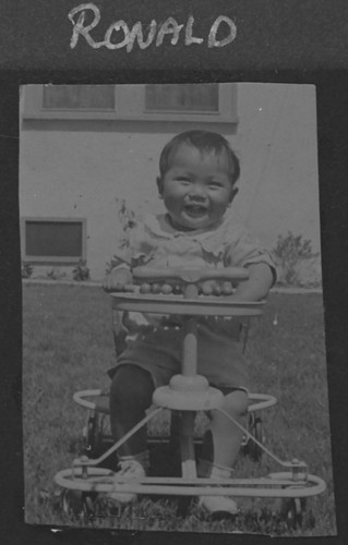 Ronald Jue as a Toddler