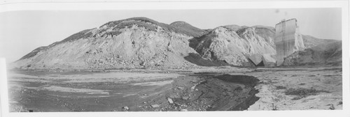 St. Francis Dam Area One Week After March 1928 Disaster, Distant View