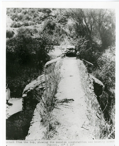 Mission San Buenaventura Aqueduct, View from Above