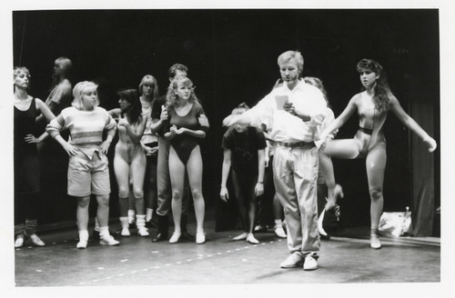 Rehearsal for "A Chorus Line", Buena High School