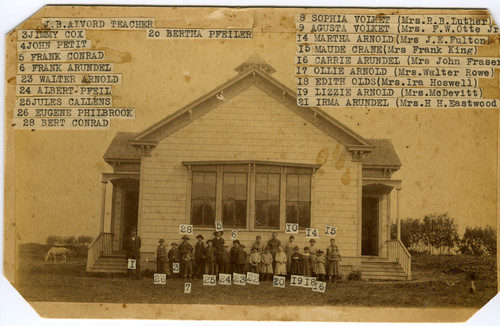 Group Photo Outside Oxnard Ocean View School