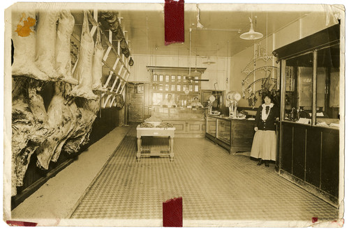 Interior of Hobson Brothers Meat Packing Company