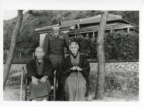 John Takasugi with His Grandparents