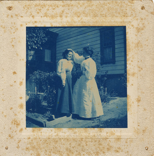 Two Women in Garden