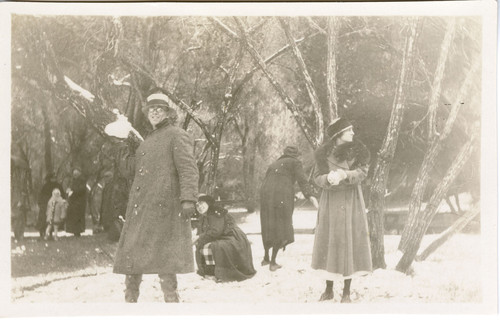 Playing in the Snow in Ventura