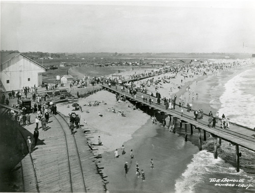 Hueneme Wharf and Beach Scene