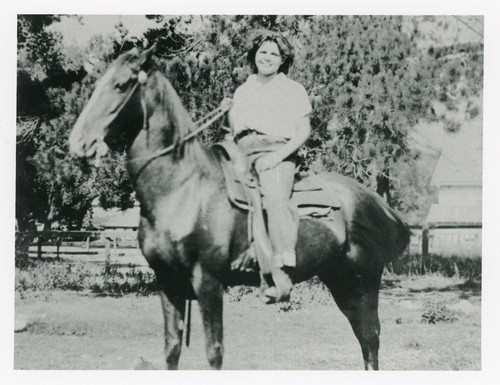 Ruby Vanegas on Horseback