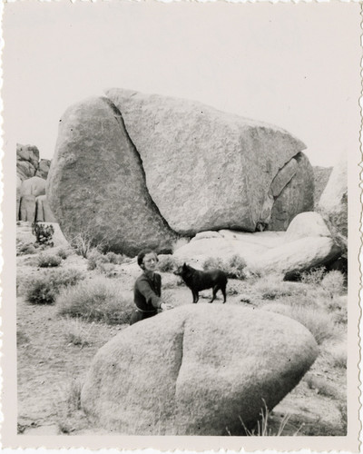 Ruth and Perky in Joshua Tree National Park