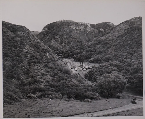 Oil Rig Amongst Hills