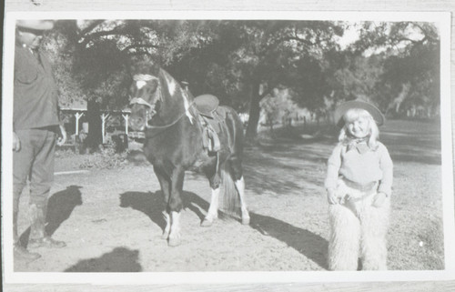 Katherine L. Hoffman Standing Next to a Horse at Rancho Casitas