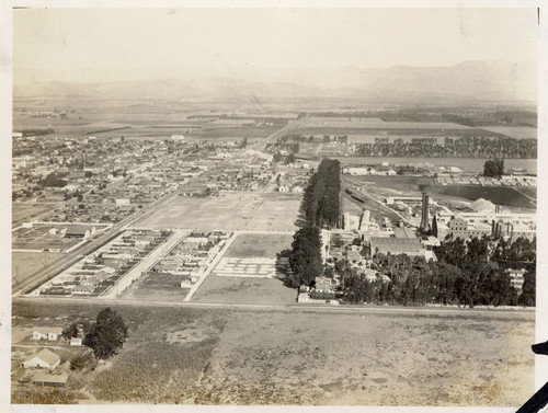 Aerial View of Oxnard Looking North of Wooley Road