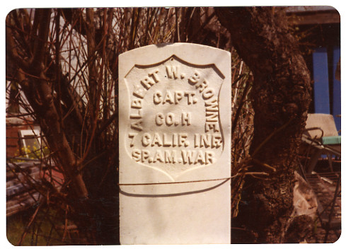 Albert W. Browne Tombstone