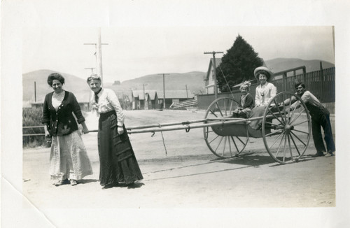 Women Pulling a Cart