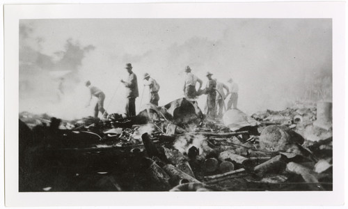 Aftermath of Ojai Fire, 1917