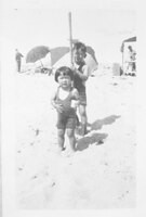 George and Jean Inadomi at Oxnard Beach