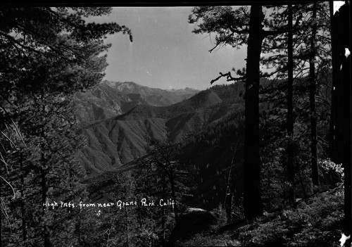 "High Mts. from near Grant Park, Calif."