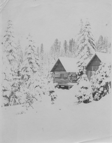 Unknown Cabin in Snow