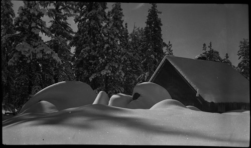 Snow houses, Grant Village, snow
