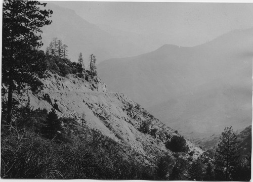 Unknown road, mountains