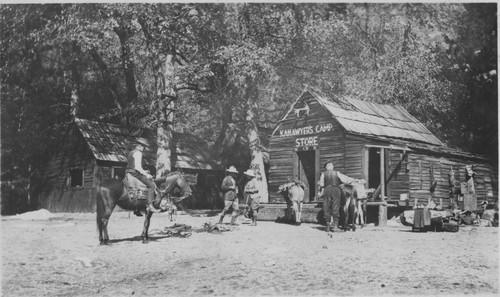 Kanawyer Camp in K R Canyon taken about 1916