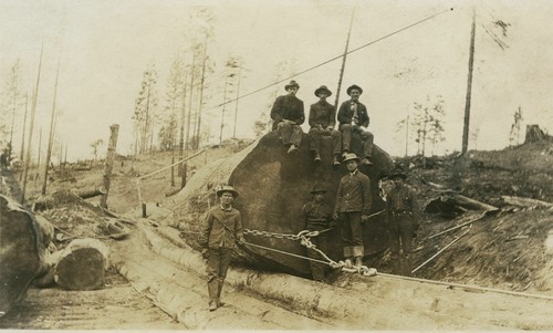 Made of transporting logs to Mill Converse Basin 1904