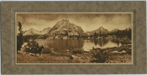 "Bryanthus Lake near Kings River Canon, Cal"