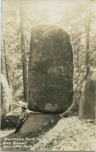 Balanced Rock just off the trail from Cedar Grove to Summit Mead