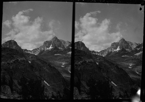 View showing formation S. county at Sierra Pass