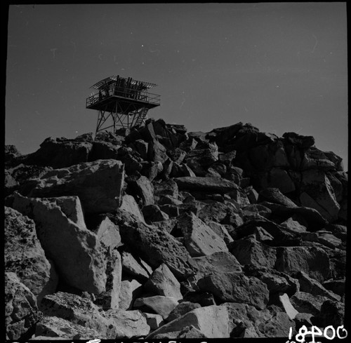 Construction, Mitchell Peak Lookout. Fire Lookout Structures