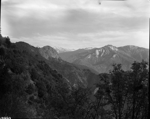 Moro Rock and Castle Rocks from ranger station