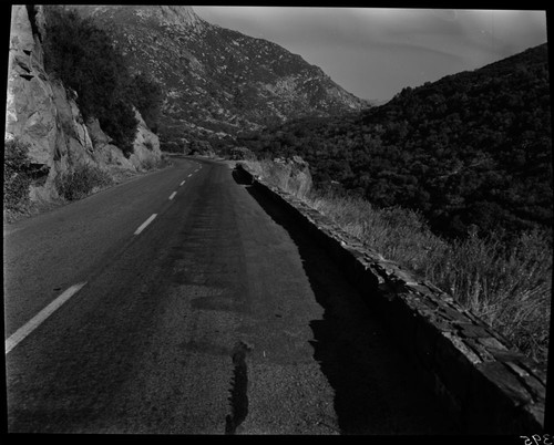 Generals Highway, Rock Guard Rail