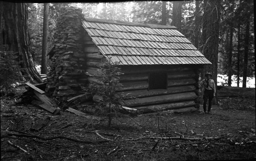 Construction, Squatters Cabin after restoration, Frontcountry Cabins, and Structions, Frank Been in photo